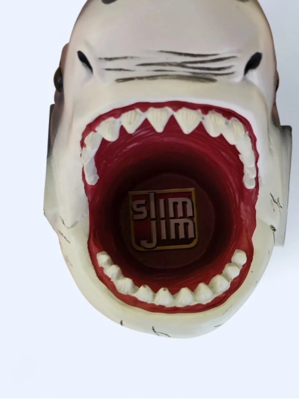 Slim Jim Shark Head Wall Mount with Red Mouth Accent